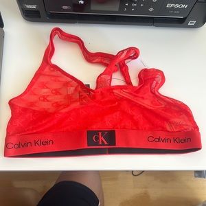 Mesh Calvin Klein Unlined Bralette